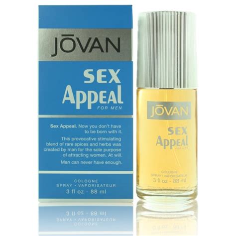 jovan sex appeal by coty 3 0 oz cologne spray new in box for men