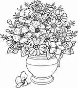 Coloring Pages Adult Color Flower Line Drawing Printable Clipartbest Flowers Book Kids Sheets sketch template