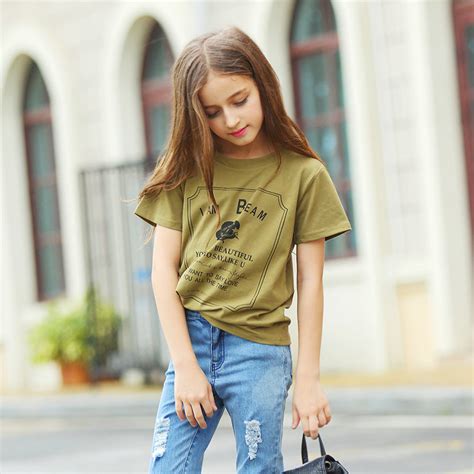 Buy 2016 Summer Teenage Girls Clothing T Shirts For