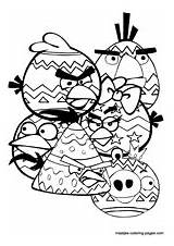 Easter Coloring Angry Pages Birds Printable Color Print Colouring Maatjes Frre sketch template