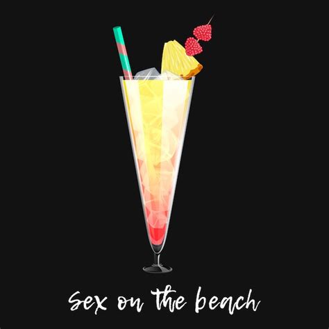 Sex On The Beach Cocktail Vectors And Illustrations For Free Download