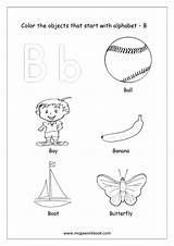 Alphabet Start Things Color Coloring Megaworkbook Objects Letter Starting Pages These English sketch template