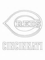Coloring Reds Cincinnati Pages Printable Choose Board Logo sketch template