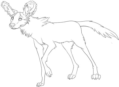 african wild dog coloring page animals town animals color sheet