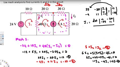 super mesh analysis solved problems electric circuit analysismesh analysis