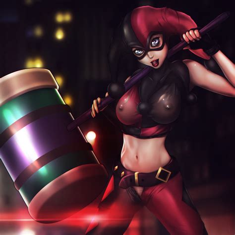 difficult to fight with harley quinn by sfan hentai foundry