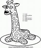 Giraffe Number Colouring Color Pages Coloring Pdf Coloringhome sketch template