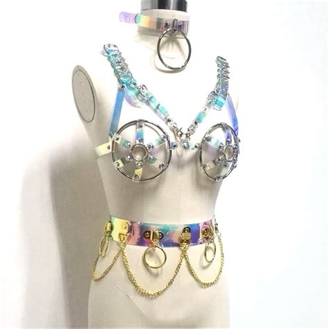 Buy 100 Handcrafted Holographic Caged Bra Big O Round