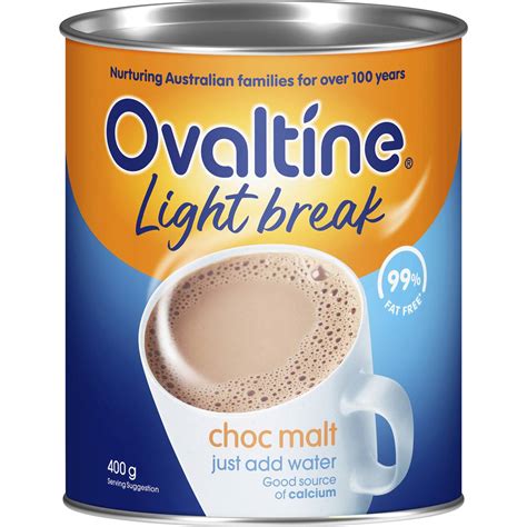 ovaltine chocolate light break energy drink  woolworths