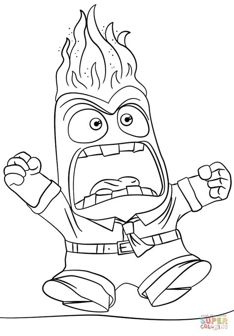 anger coloring page  printable coloring pages