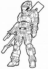 Odst Chief X64 Lineart Arbiter Clipartmag sketch template