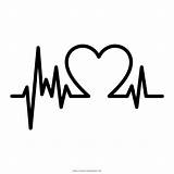 Heartbeat Cardiaco Batimento Colorir Electrocardiography Threadless Corazon Latido Imprimir sketch template