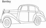 Bentley Coloring Car Kids Printable Pages Cars Studyvillage Outline Print sketch template