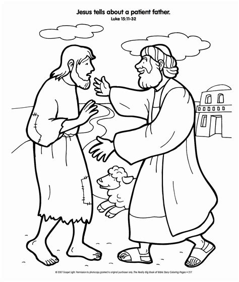 prodigal son coloring page   prodigal son coloring pages