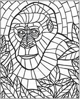 Mosaic Coloring Pages Color Animal Number Mystery Welcome Animals Roman Drawing Patterns Template Colouring Mosaics Printable Clipart Book Adult Sheets sketch template