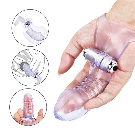 Finger Sleeve Vibrator G Spot Massage Clit Stimulate