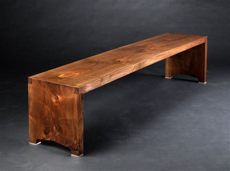 hand crafted slab bench  michael  dreeben  custommadecom