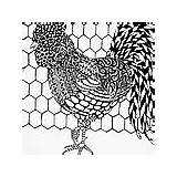 Zentangle Rooster Freimann Jani Poster Comment sketch template