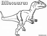 Allosaurus Coloring Colorings sketch template