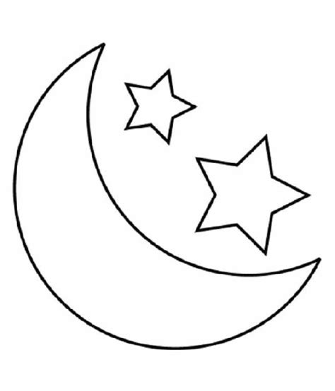 moon  stars coloring pages printable   moon