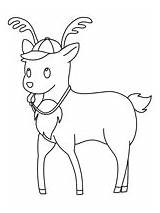 Reindeer Comet sketch template