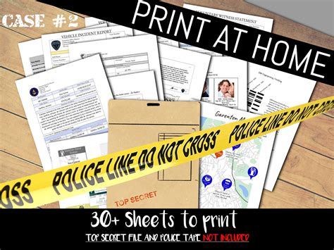 tabletop detective case file crime cold case murder print etsy uk