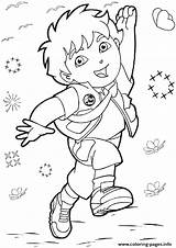Diego Coloring Pages Go Kids Printable Sheets Colouring Cartoon Color Print Cartoons Choose Board Popular sketch template