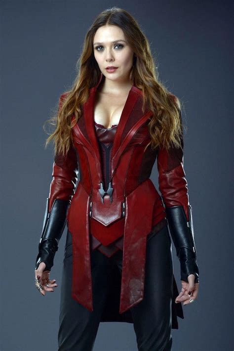 elizabeth olsen wishes her scarlet witch costume didn t show so much cleavage maxim