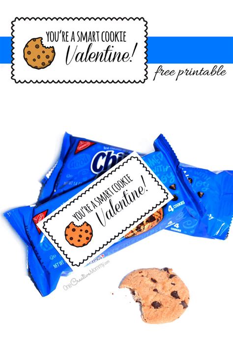 smart cookie valentine printables onecreativemommycom
