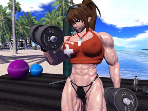 Lifeguard Sakura Weight Lifting 9 By Muscle Girl Sakura