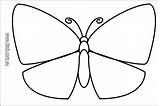 Butterfly Template Coloring Templates Blank Pages Clipart Outline Kids Printable Children Pattern Clip Symmetry Butterflies Print Plain Pdf Library Animal sketch template