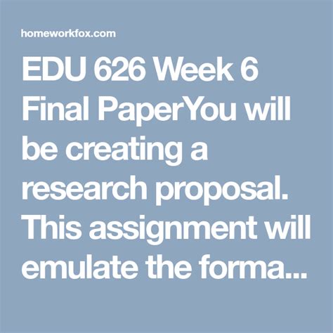 week  final paper writing center research proposal