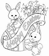 Easter Pages Coloring Themed Getcolorings Bunny Print Color Printable sketch template