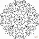 Coloring Mandala Celtic Pages Printable sketch template