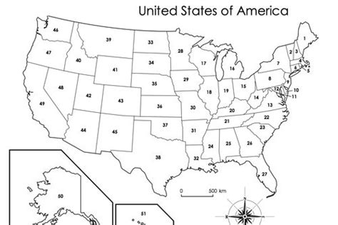 blank united states map numbered
