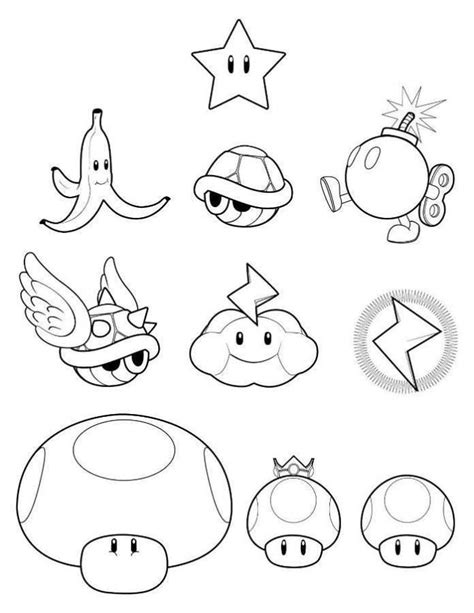bit mario coloring pages