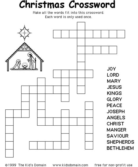 christmas crosswords coloured kisses corners