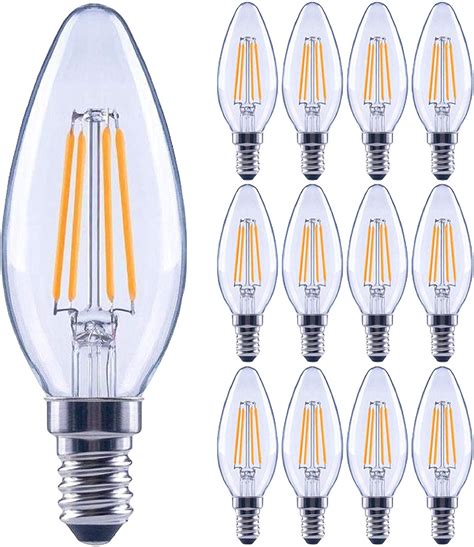 ecosmart easy install chandelier dimmable lightbulbs  pack