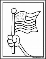 Coloring July Pages Fourth Flag Patriotic Raise Kids Colorwithfuzzy sketch template