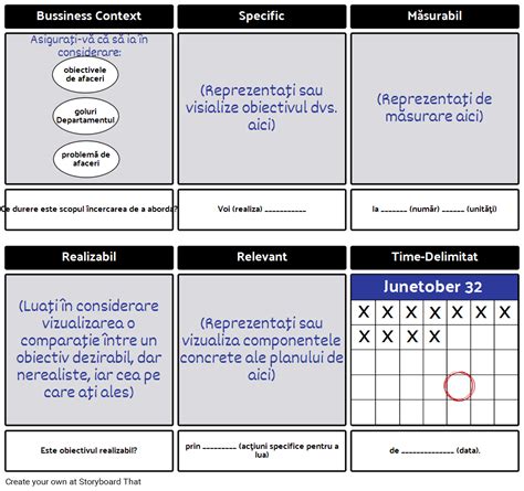 sablon de obiective smart storyboard  ro examples