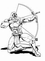 Hawkeye Marvel Clint Barton sketch template
