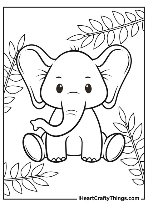 coloring pages  cute baby animals coloring pages