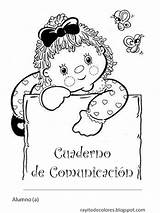 Comunicacion Caratula Cuaderno Carátulas Pirulito Rayito sketch template