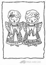 Christmas Angels Angel Coloring Singing Choir Little Joy Activities Kids Music Pages Crafts Guide Stars Colors Engel sketch template