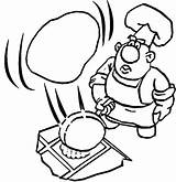 Pancake Colorear Padella Tortilla Cocinando sketch template