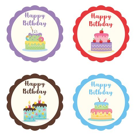 monthly birthday cupcake printables     printablee