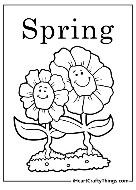 printable coloring pages  spring home design ideas