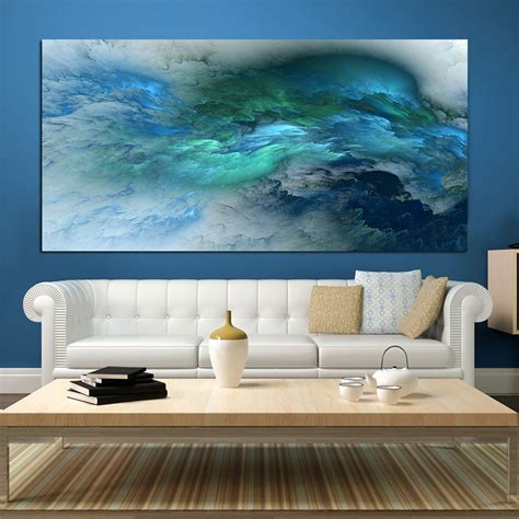 wangart abstract colors unreal canvas art wall art painting living room
