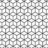 Geometrische Rautenmuster Tessellation Geometric Rhombus Rombi Mosaico sketch template