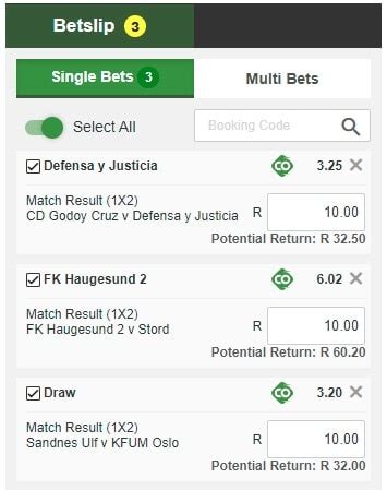 betway booking code   book  bet  todays booking codes